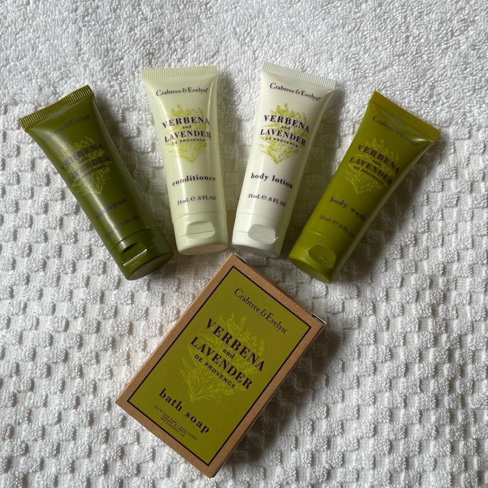 Crabtree & Evelyn - Verbena Lavender 5 piece Travel Bundle